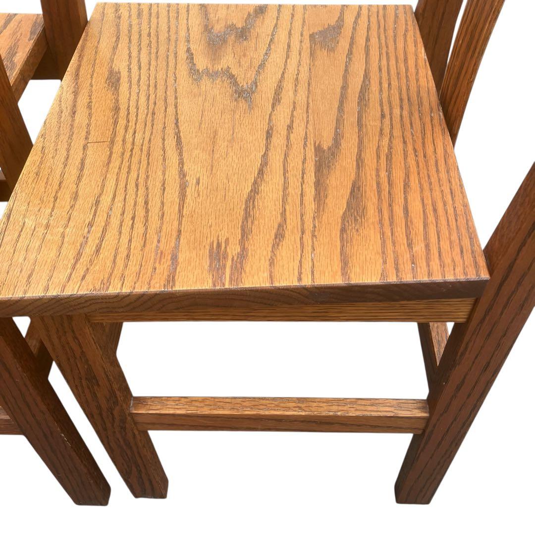 ナチュラルウッド　ダイニングチェア　木製椅子　天然　2脚セット