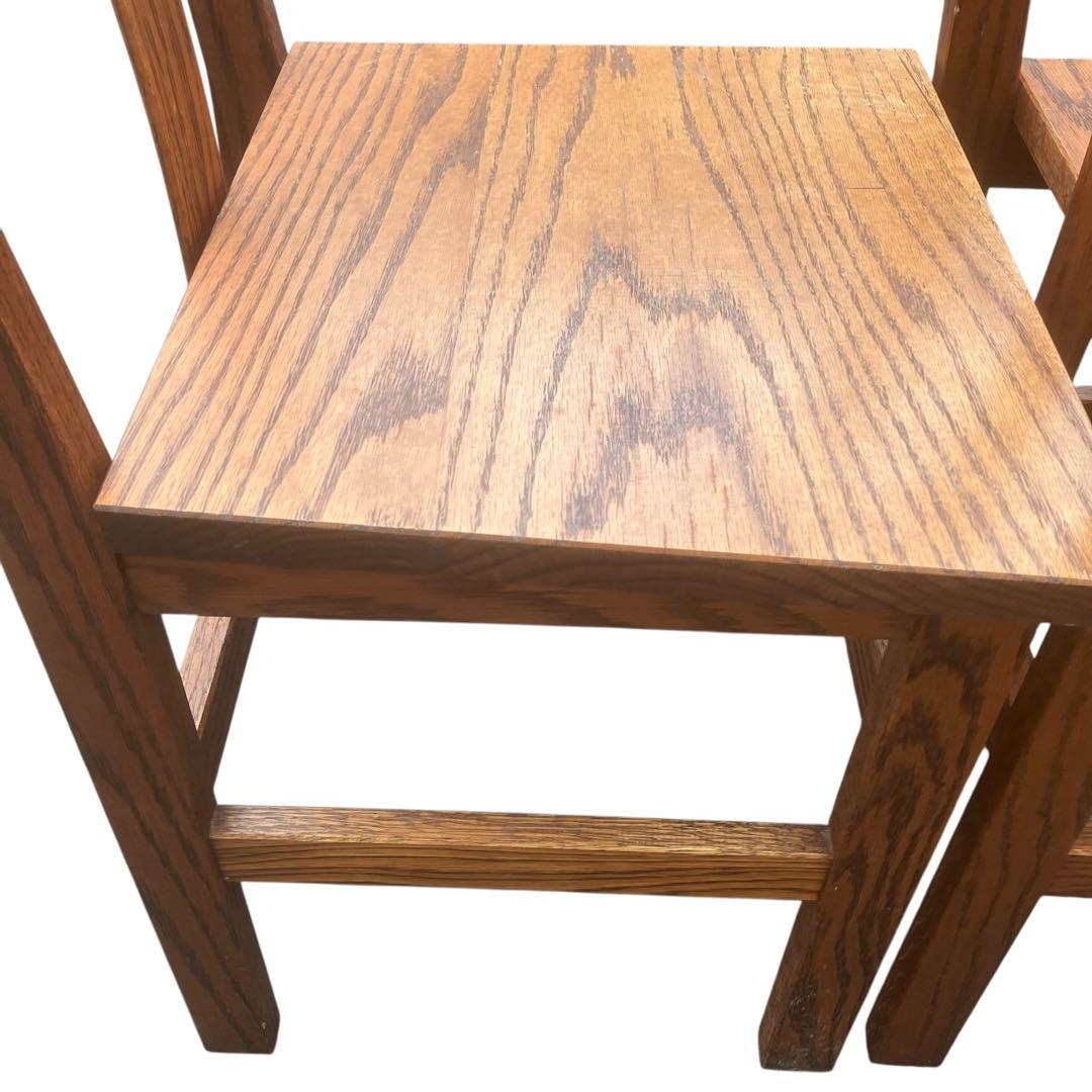 ナチュラルウッド　ダイニングチェア　木製椅子　天然　2脚セット