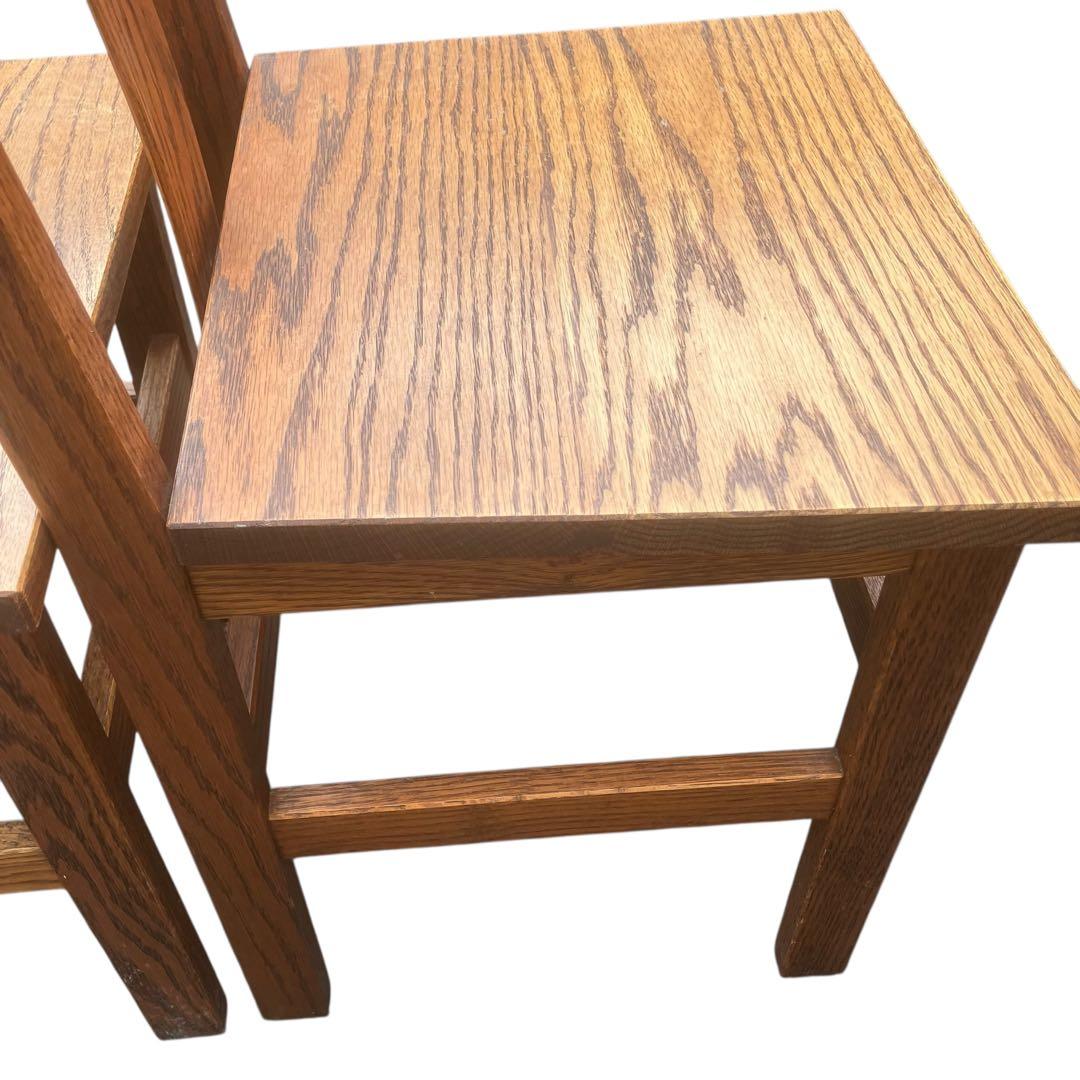 ナチュラルウッド　ダイニングチェア　木製椅子　天然　2脚セット