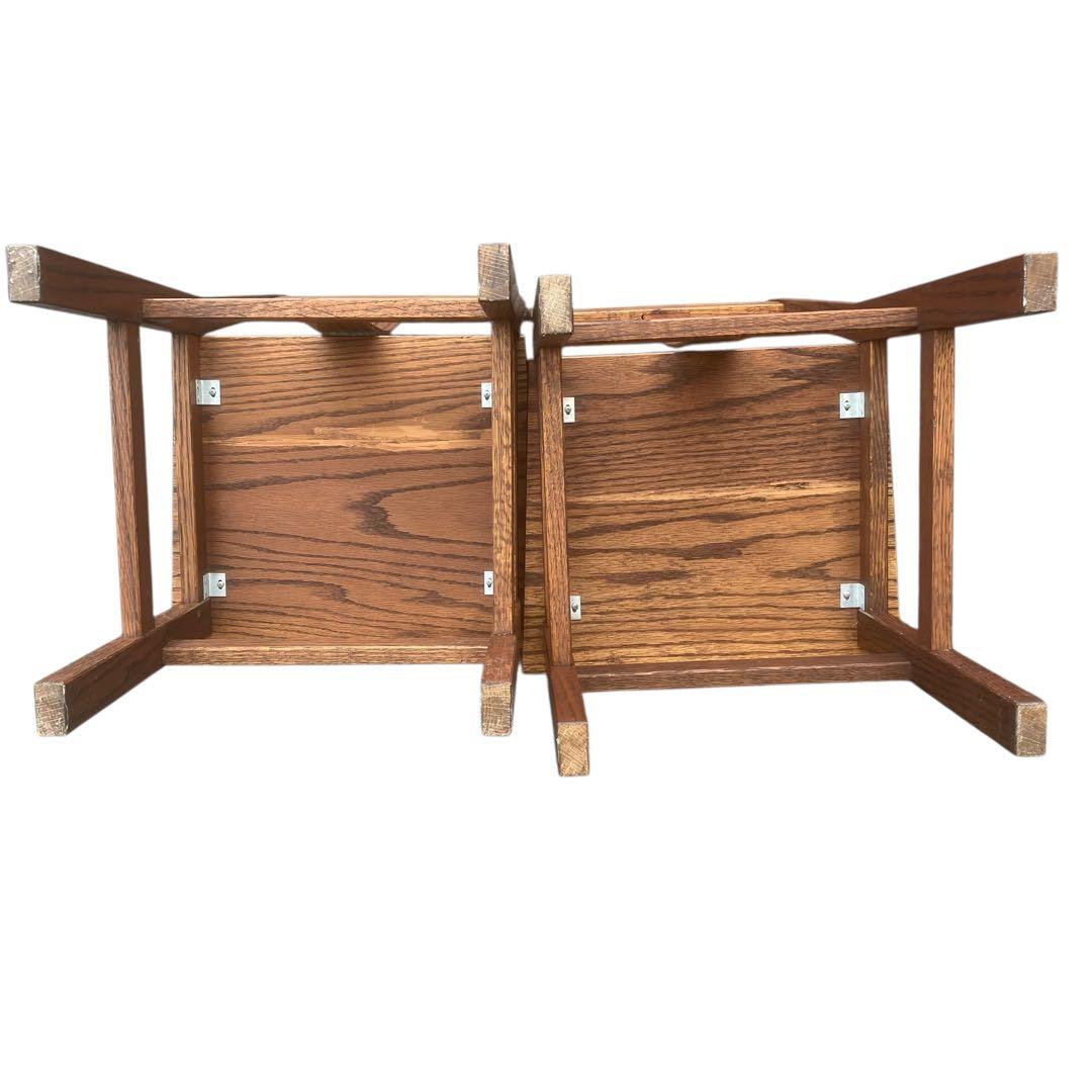 ナチュラルウッド　ダイニングチェア　木製椅子　天然　2脚セット