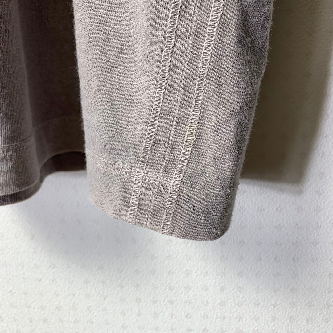 STONE  ポロシャツ M オーバーダイ コンパス刺繍ロゴ