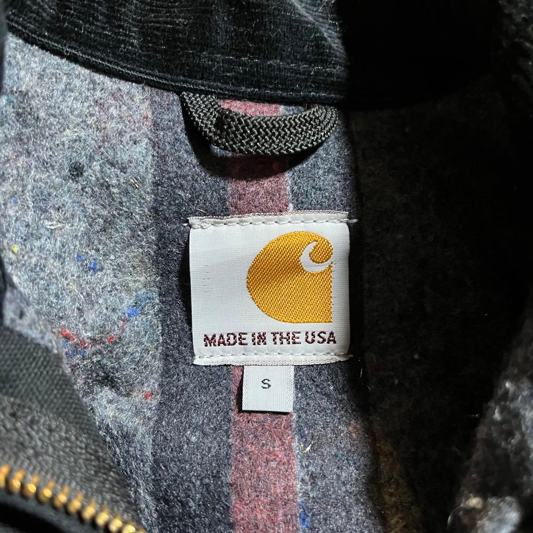 カーハート　デトロイト　USA製　ブラック　S