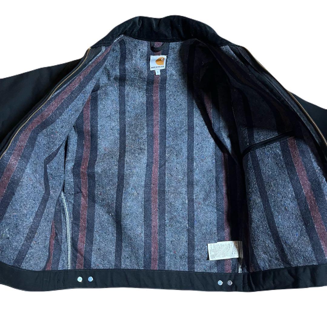 カーハート　デトロイト　USA製　ブラック　S