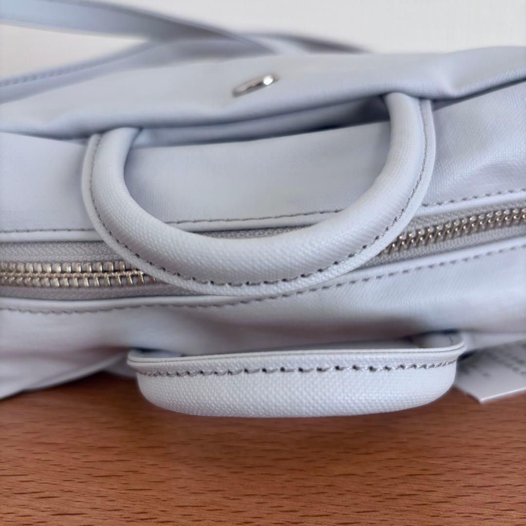 deuxC ドゥ・セー　ライトポシェットバッグ　シルバー　ホワイト　2way