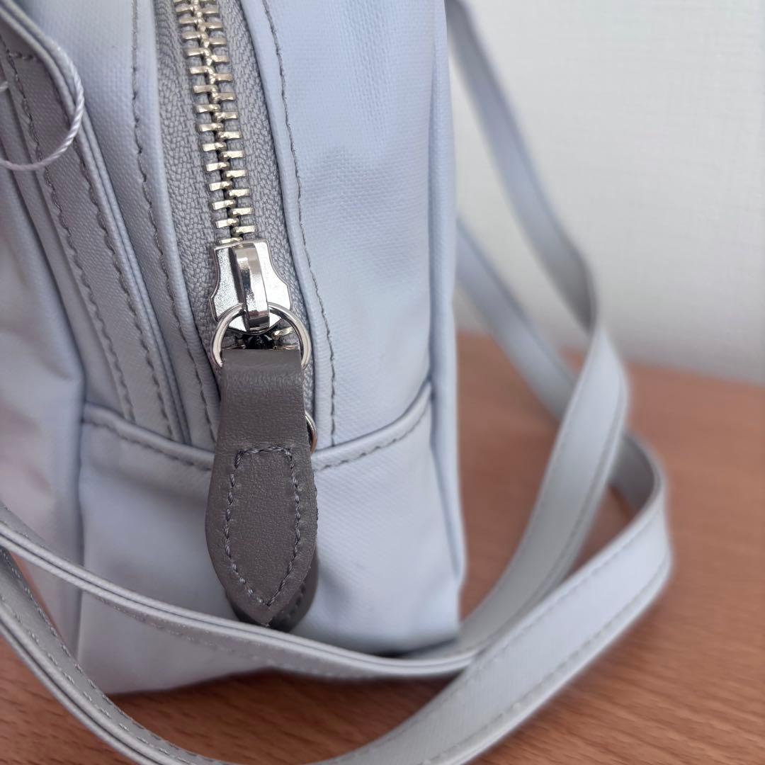 deuxC ドゥ・セー　ライトポシェットバッグ　シルバー　ホワイト　2way