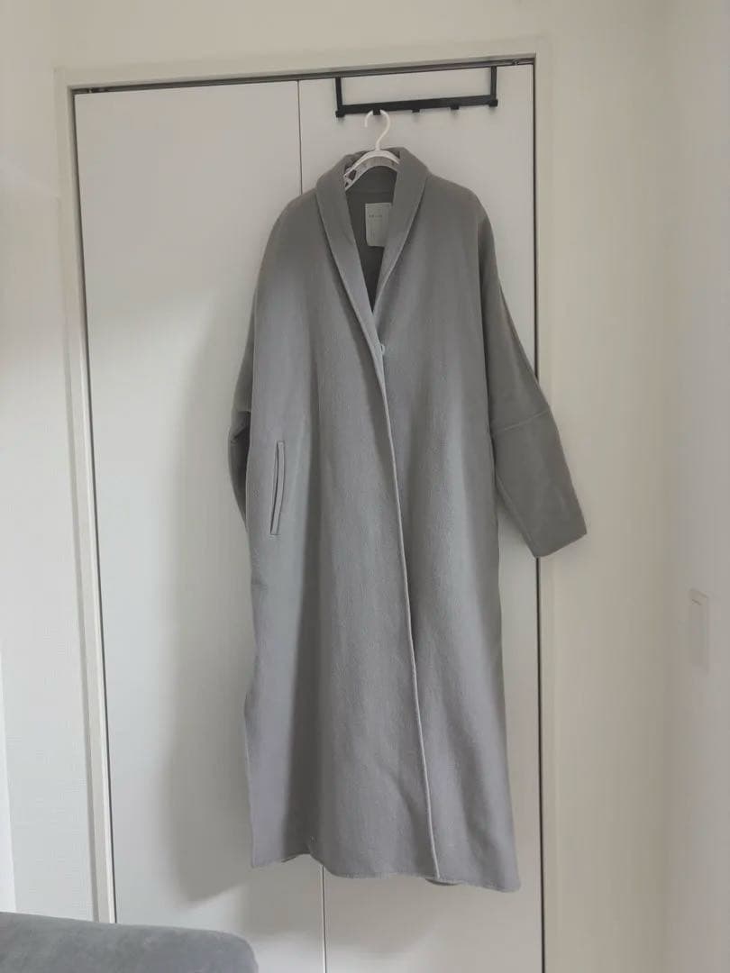 NOBLE グレー ロングコートMサイズ