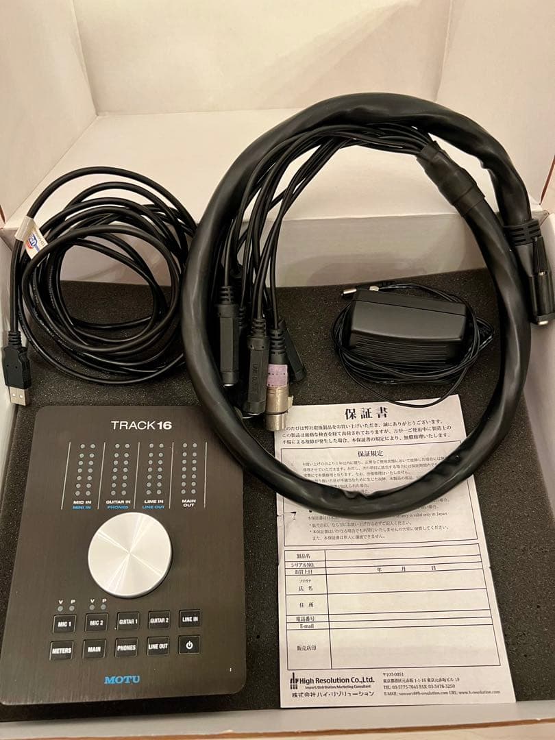 MOTU TRACK 16 オーディオインターフェイス