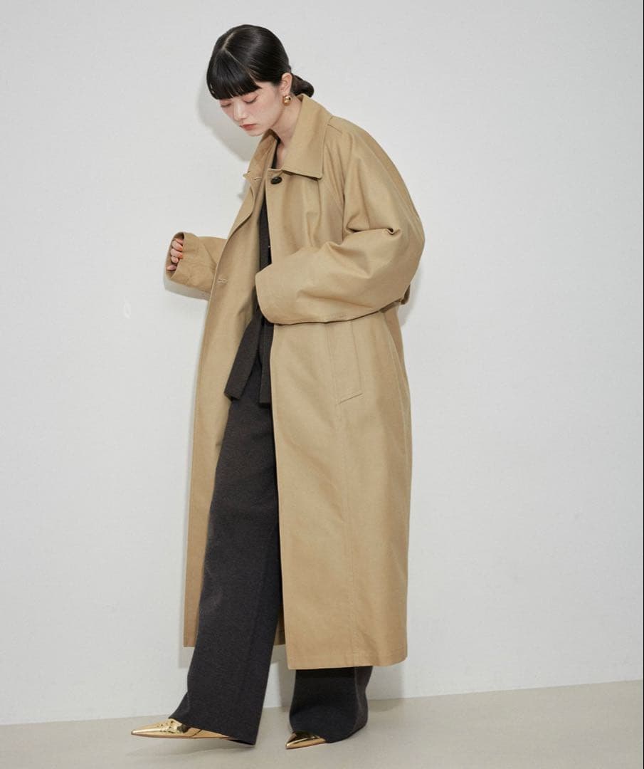 バックブラウジングステンカラーコート