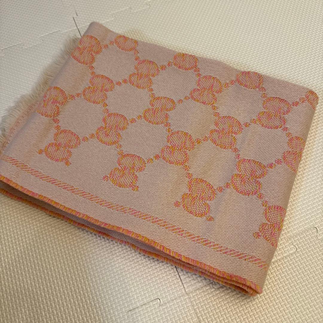 GUCCI ピンク系 ストール・ショール