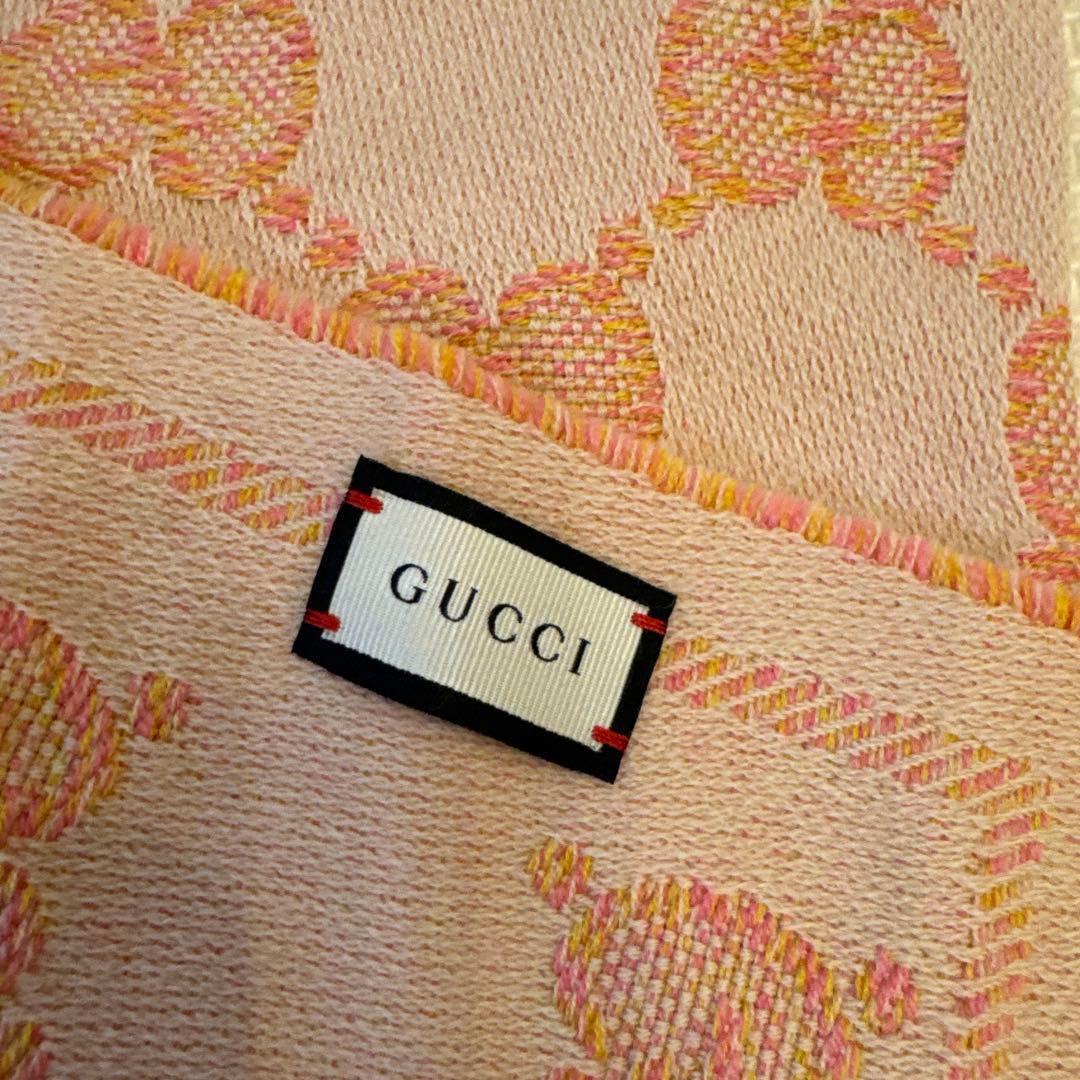 GUCCI ピンク系 ストール・ショール