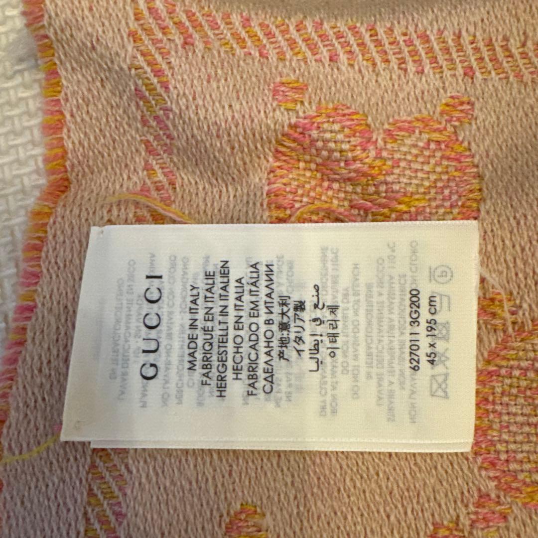 GUCCI ピンク系 ストール・ショール