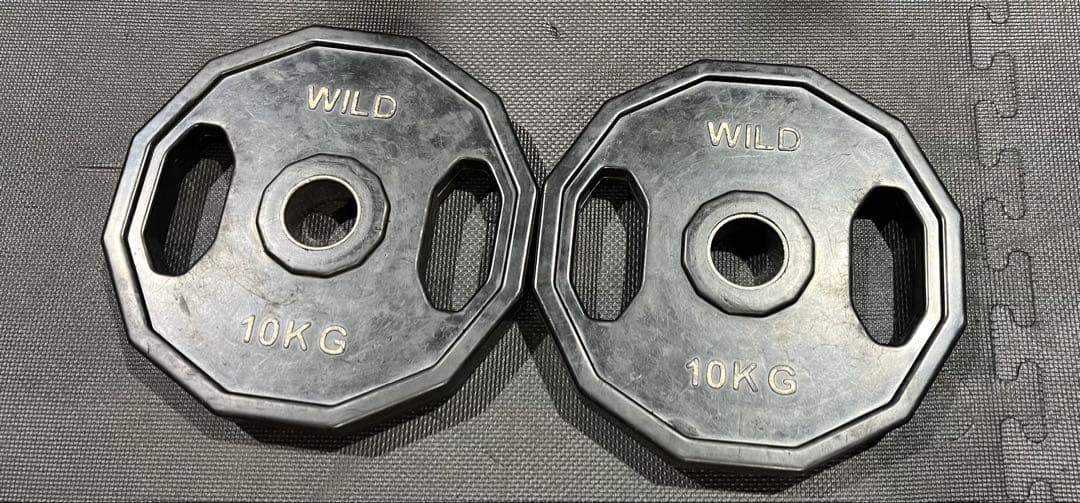 ワイルドフィット　バーベルプレート　10キロ2枚