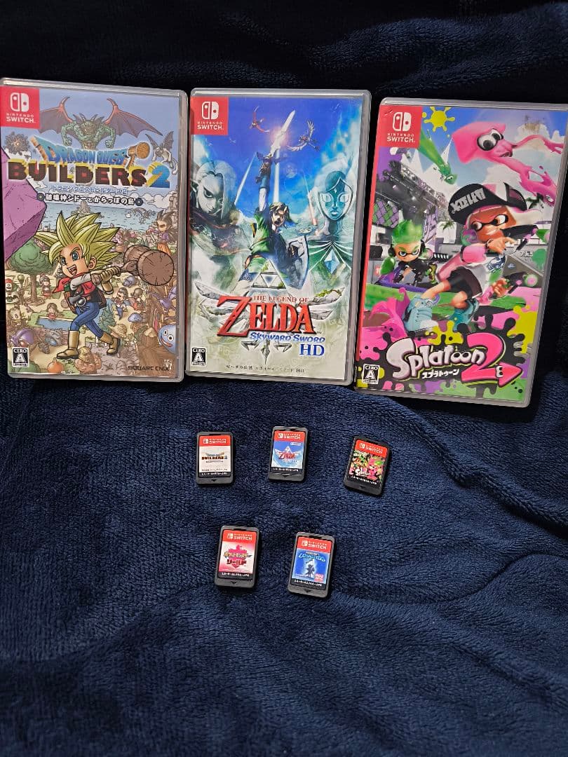 Switch ソフト5本セット☆スプラ2/ゼルダ/ビルダーズ2/ポケモン
