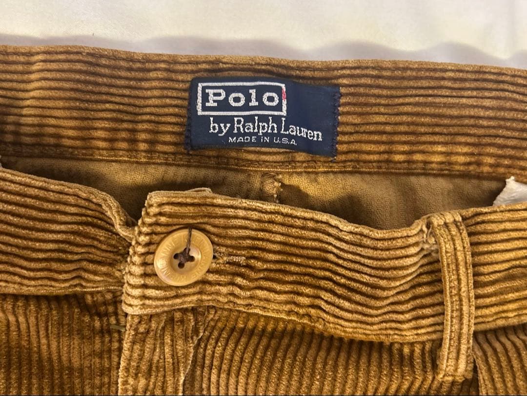 ポロラルフローレン コーデュロイパンツ USA製 タロンジップ