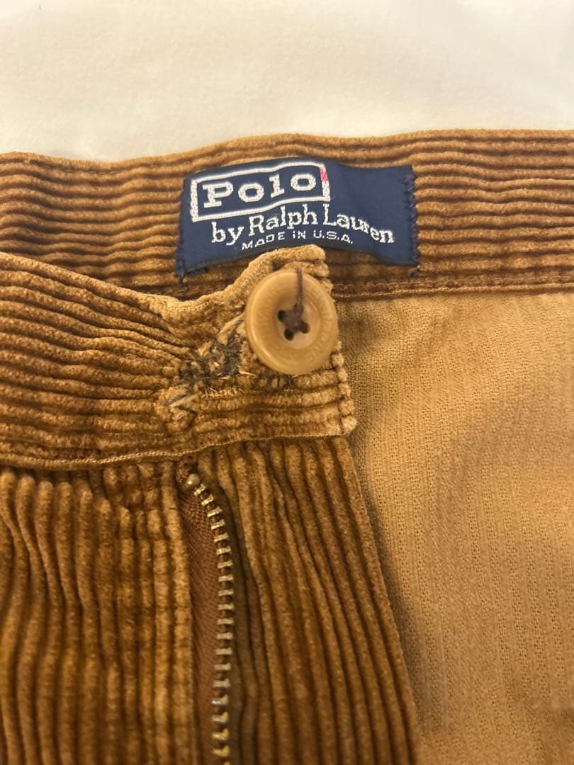 ポロラルフローレン コーデュロイパンツ USA製 タロンジップ