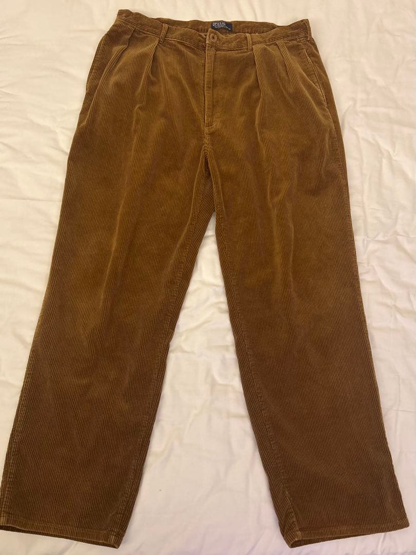 ポロラルフローレン コーデュロイパンツ USA製 タロンジップ