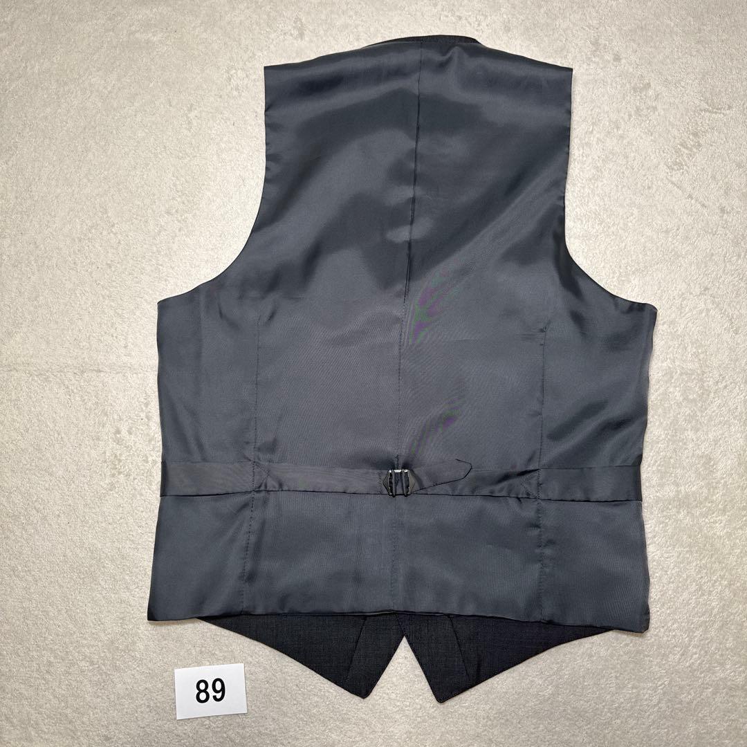 89 極美品　オンリー　スリーピース　スーツ　A6 チャコールグレー