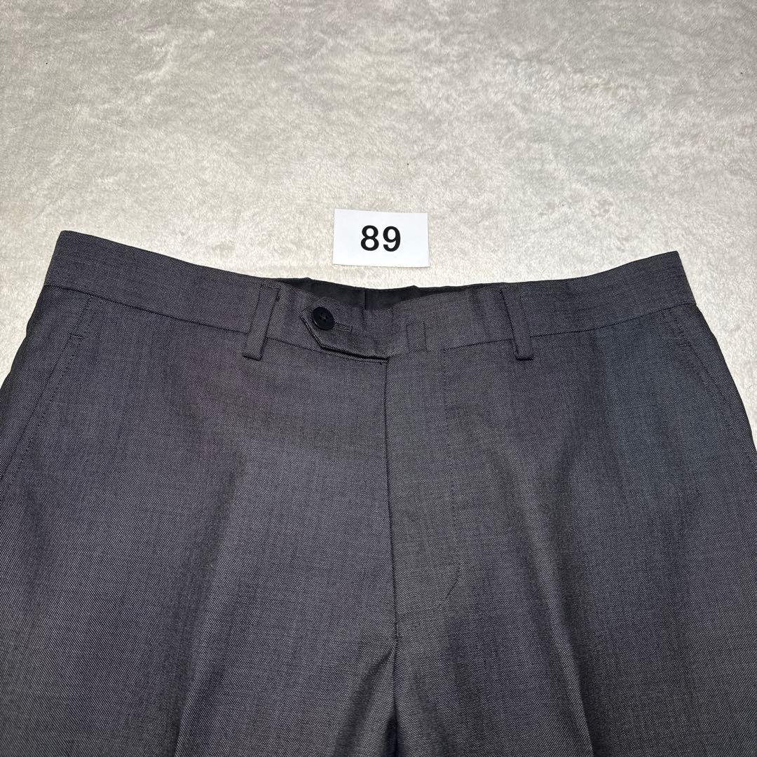 89 極美品　オンリー　スリーピース　スーツ　A6 チャコールグレー