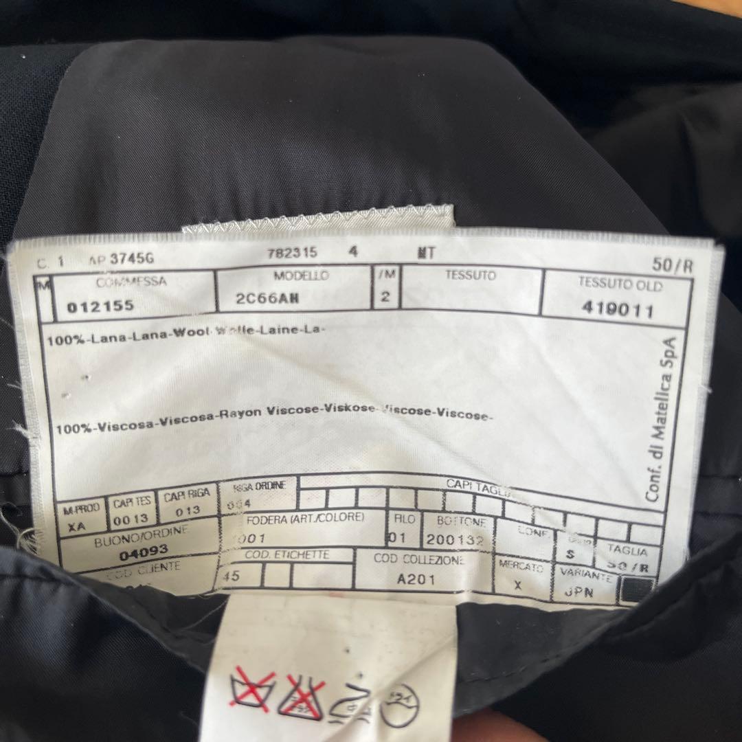 ARMANI COLLEZIONI ブラック スーツ（50/R）