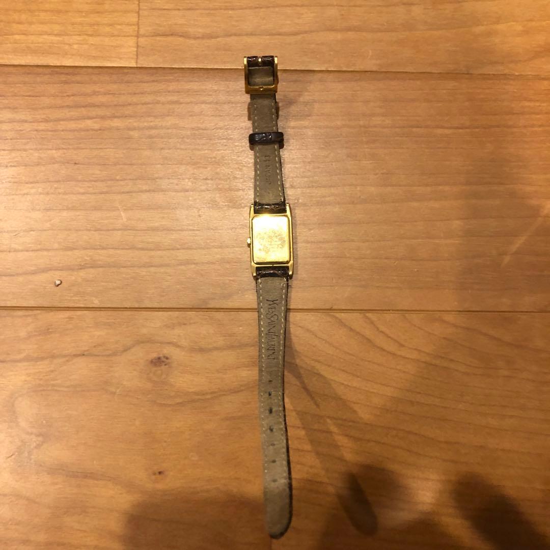 Yves Saint Laurent イヴ・サンローラン　電池新品　レザーベルト