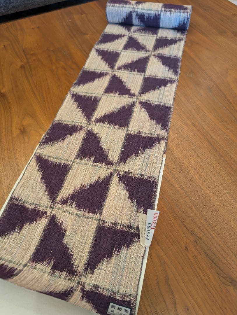 廣田紬　おそらく帯用の反物　未使用新品　定価8万円　絹100%　1217