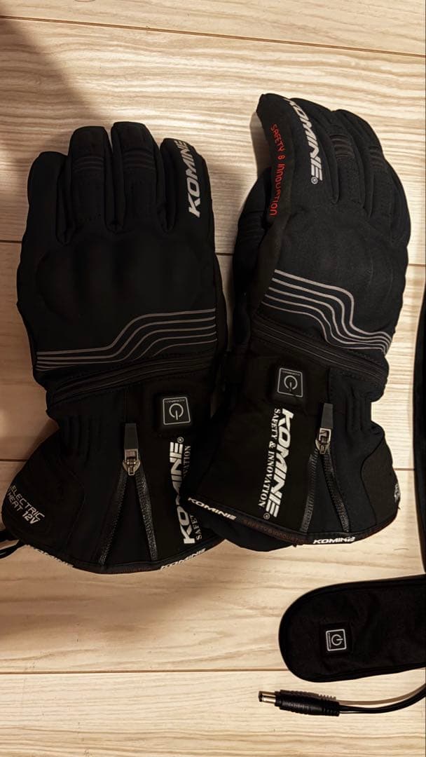 【美品】コミネ　電熱グローブ　EK-201 ブラック　Mサイズ