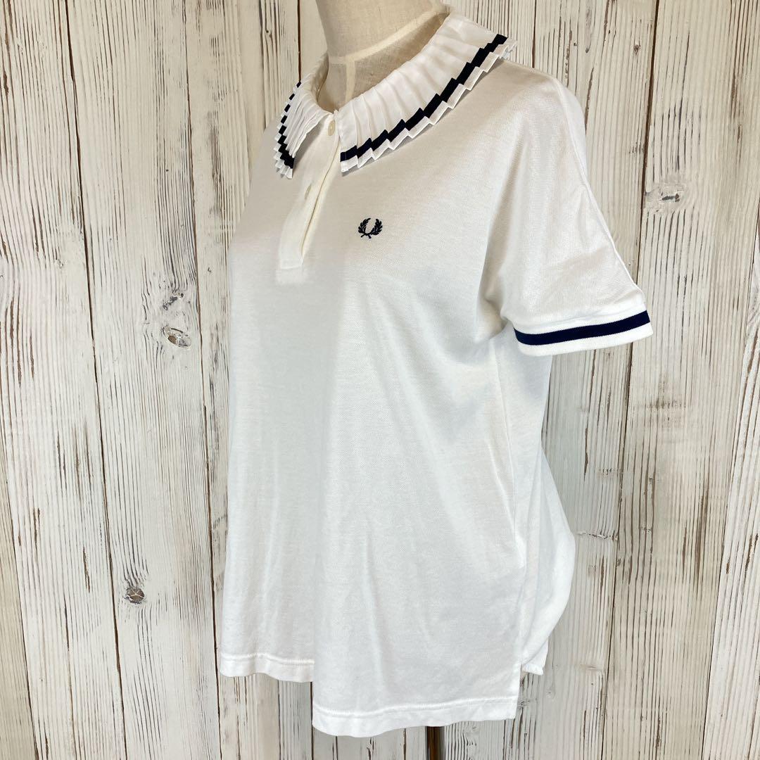 【希少】FRED PERRY ＊ フリル襟 ライン入り ポロシャツ