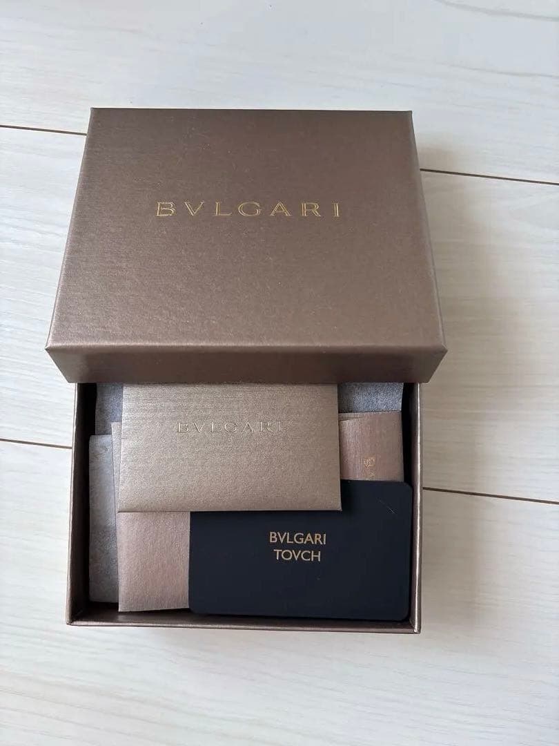 BVLGARI ブラックレザー ウォレット 財布