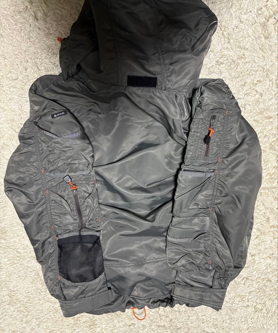 珍品 Y2K 00s vintage airwalk ma1素材 変形ジャケット
