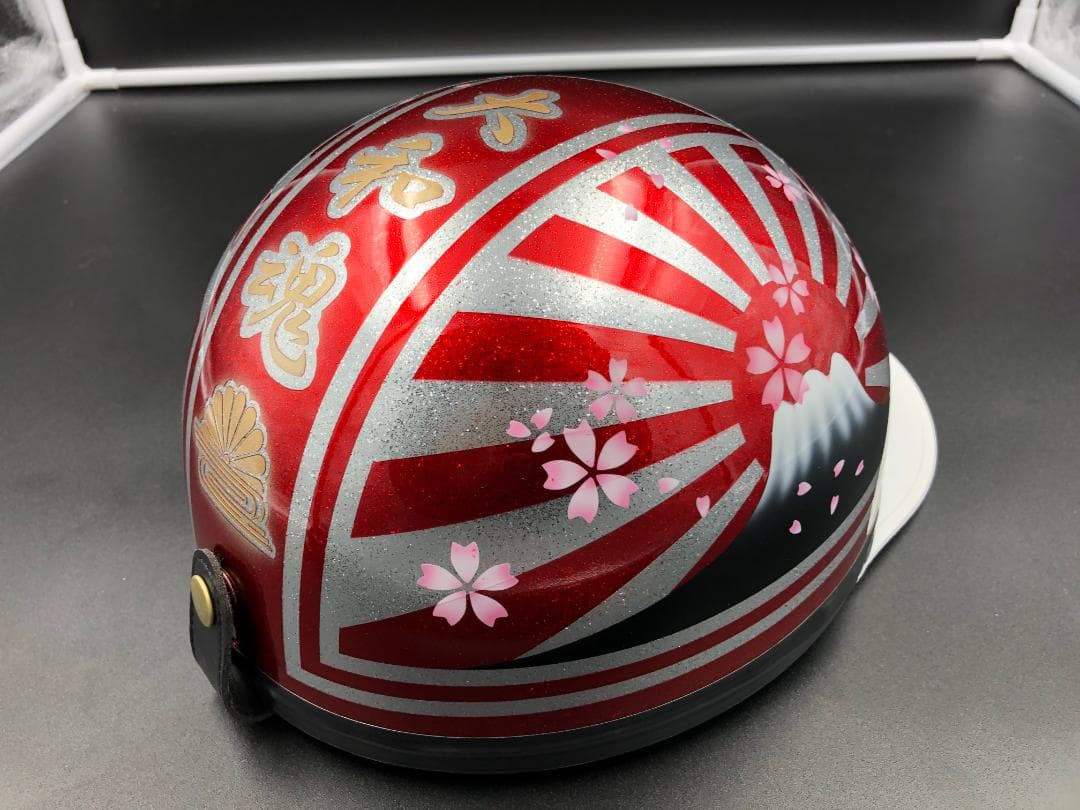 コルク半　カスタム　富士日章　キャンディレッド　桜　高級クリヤ送料無料