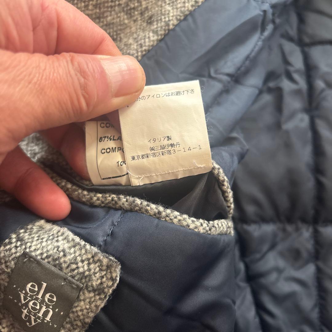 eleventy 伊勢丹別注 中綿 テーラードジャケット 50 グレー