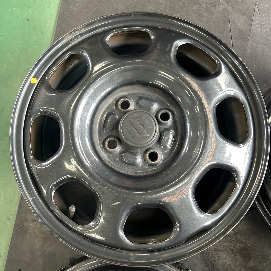 中古ホイール15X4.5　スズキハスラー純正スチール4本セット