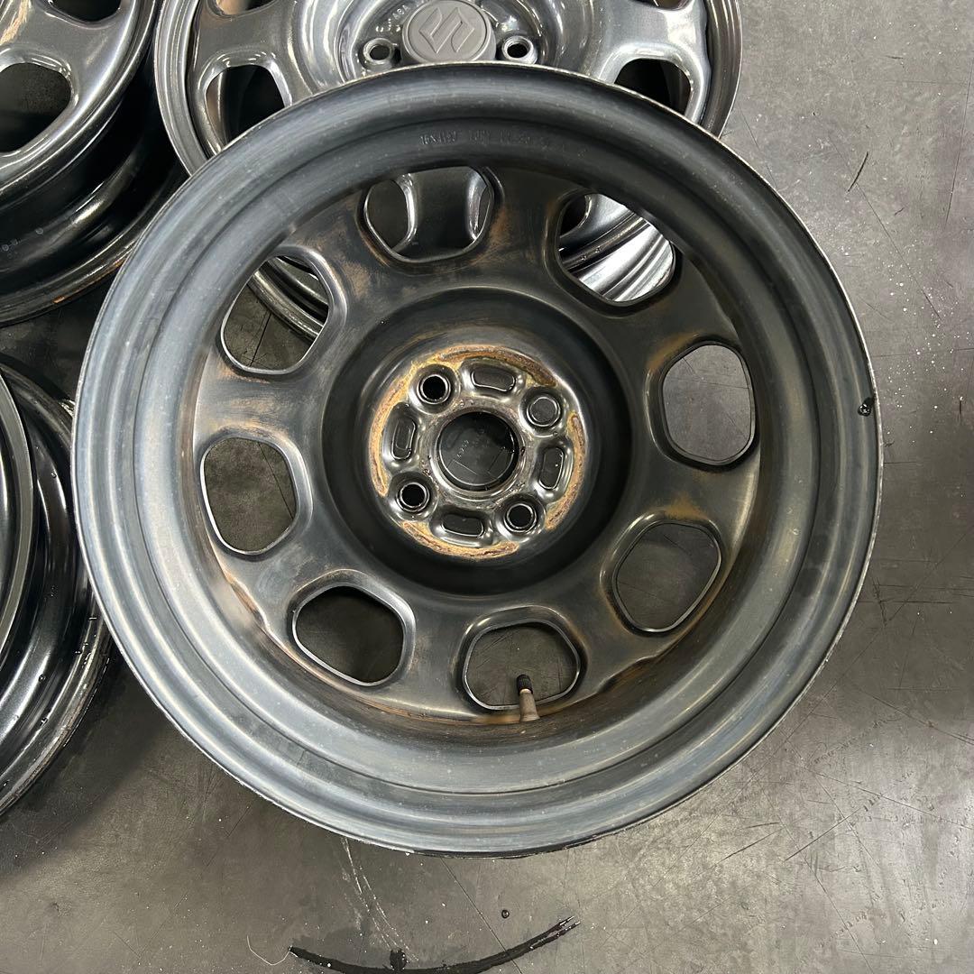 中古ホイール15X4.5　スズキハスラー純正スチール4本セット
