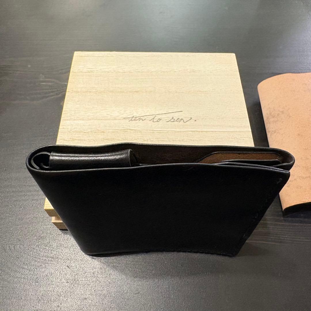 中古✨点と線 usuha3 ブラック 革ホック レーデルオガワ社