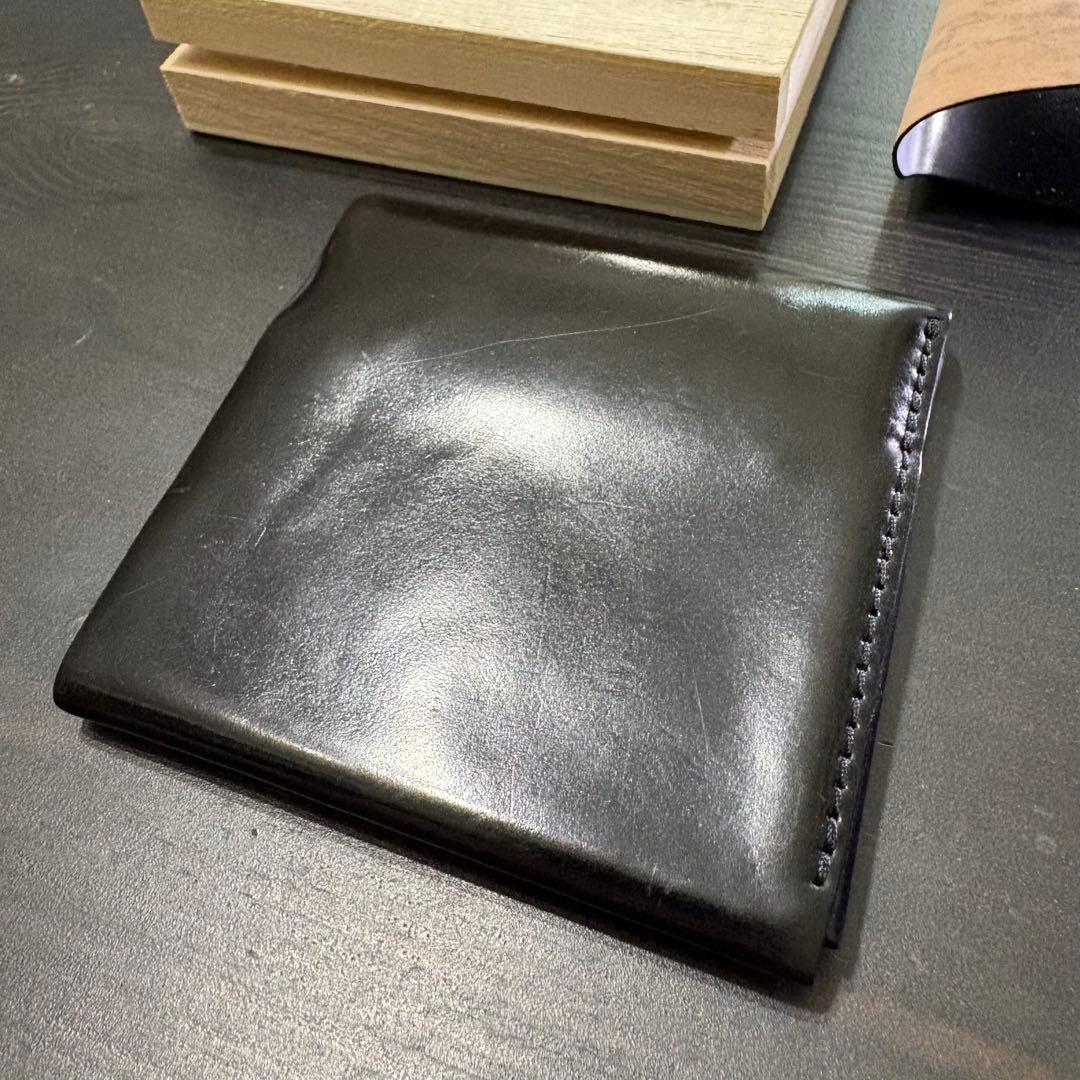 中古✨点と線 usuha3 ブラック 革ホック レーデルオガワ社