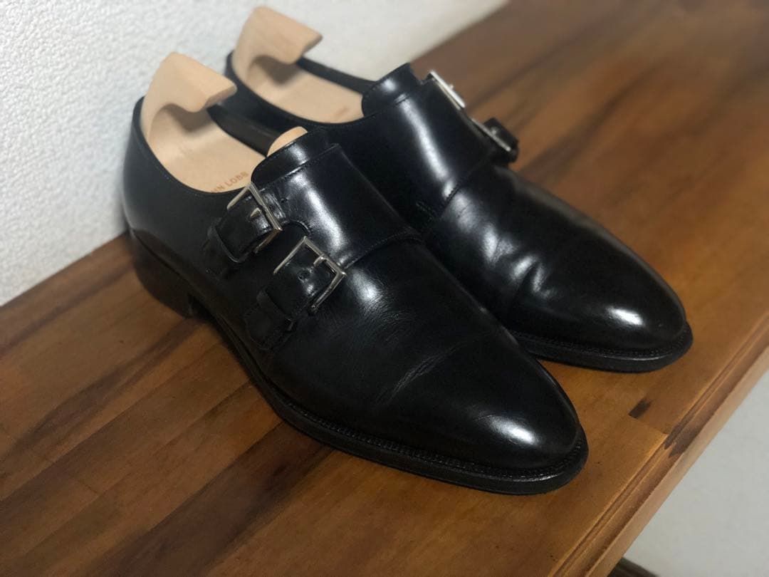 H*1様 ジョンロブ ダブルモンクストラップシューズ　ナセビー　JOHN LOB