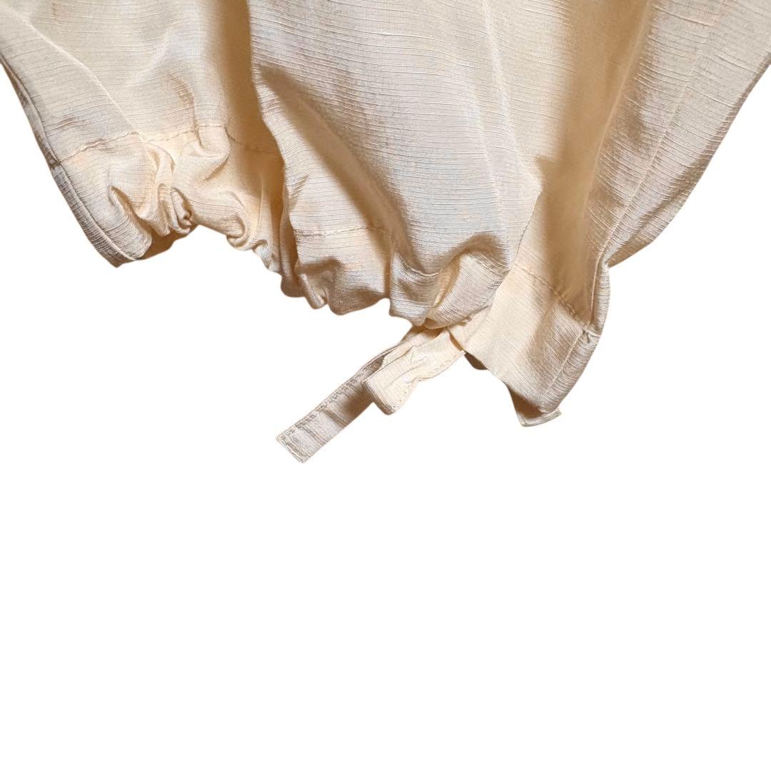 【新品41,800】23SS☆カレンテージ☆レーヨンリネンカーゴパンツ ホワイト