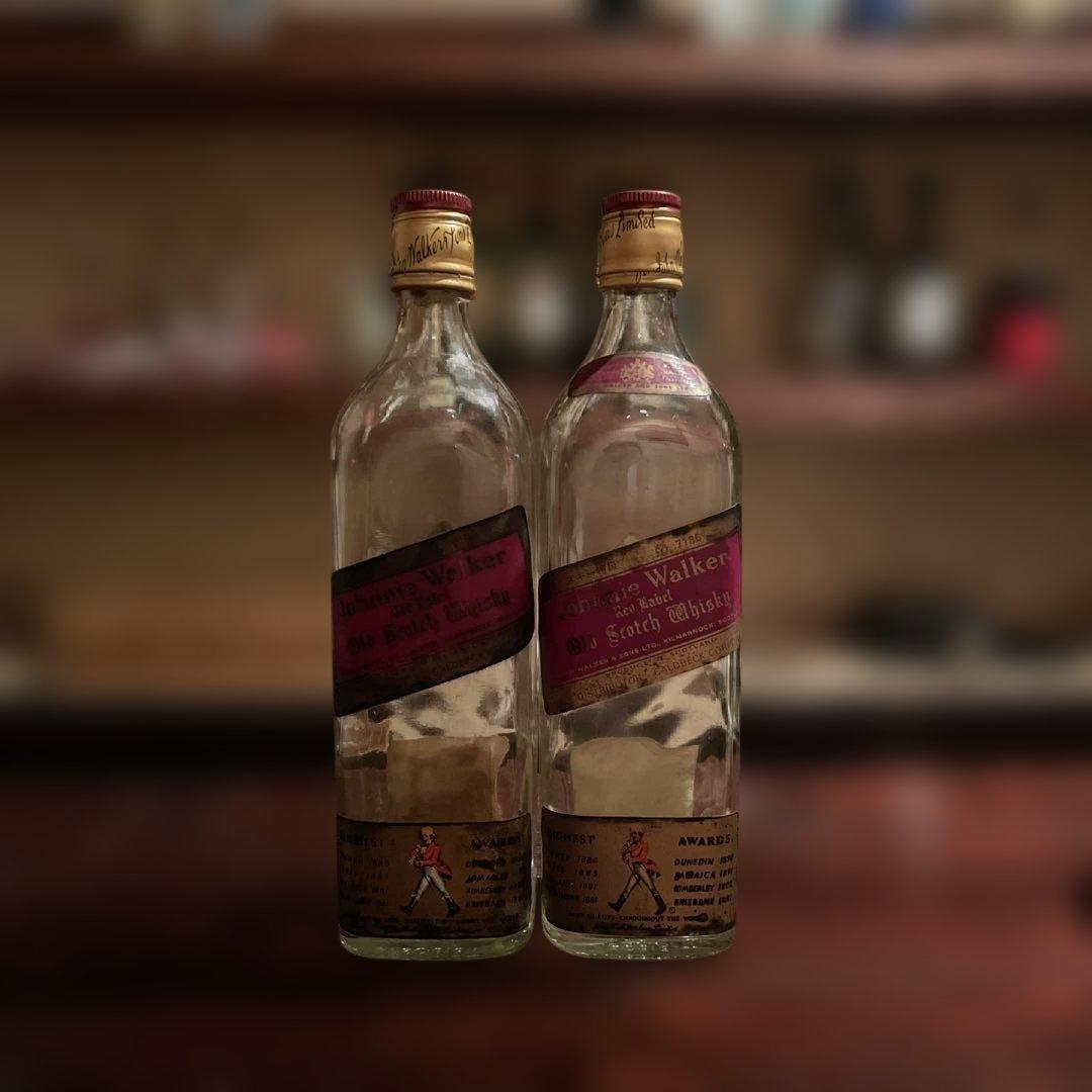 希少！空瓶、旧ボトル、 バーボン、スコッチ空瓶１２本セット