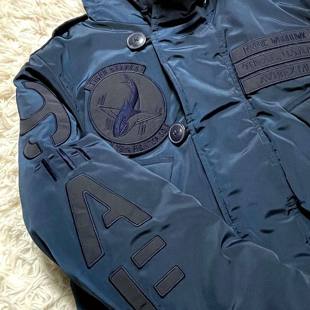 【美品】AVIREX 完売品 タイガーシャーク N-3B フライトジャケット