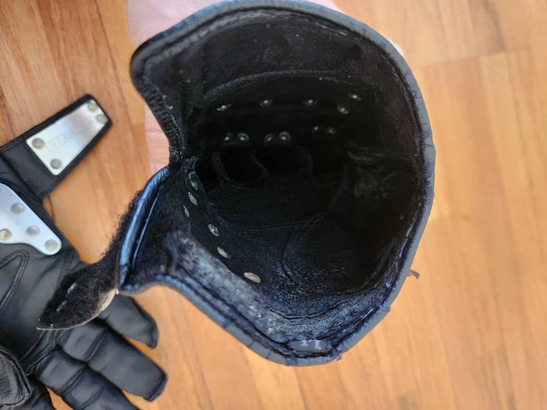 カドヤ　HAMMER ブラック レザー グローブ