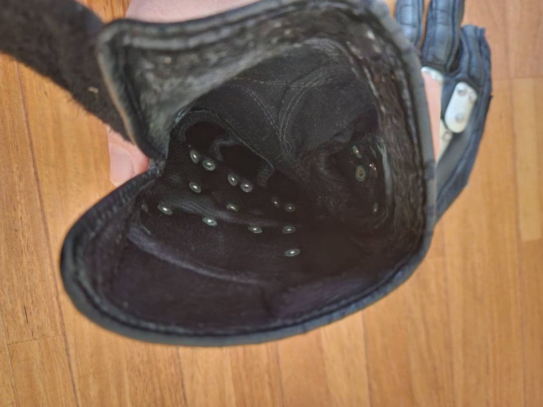 カドヤ　HAMMER ブラック レザー グローブ