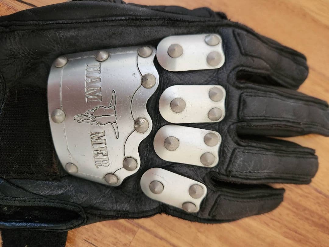 カドヤ　HAMMER ブラック レザー グローブ