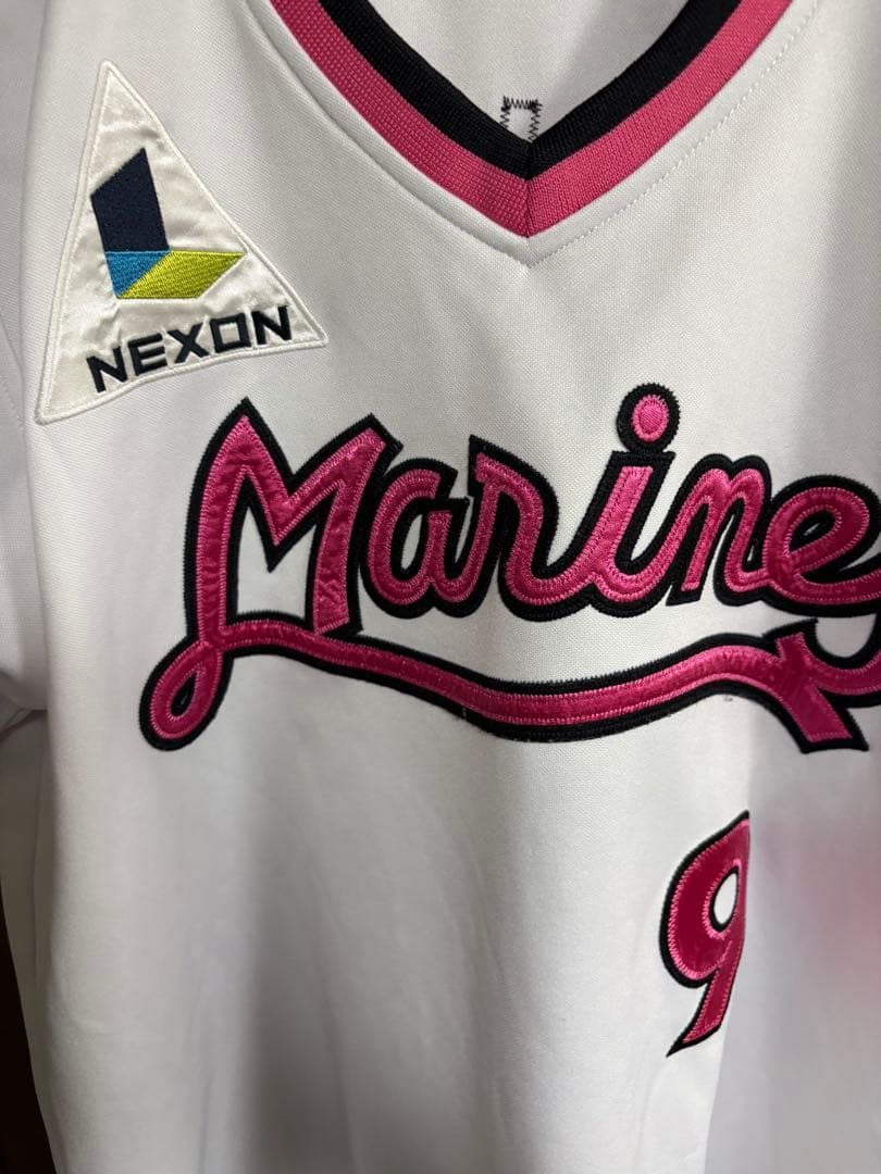 千葉ロッテマリーンズ　復刻ユニフォーム　福浦　選手　Lサイズ　美品