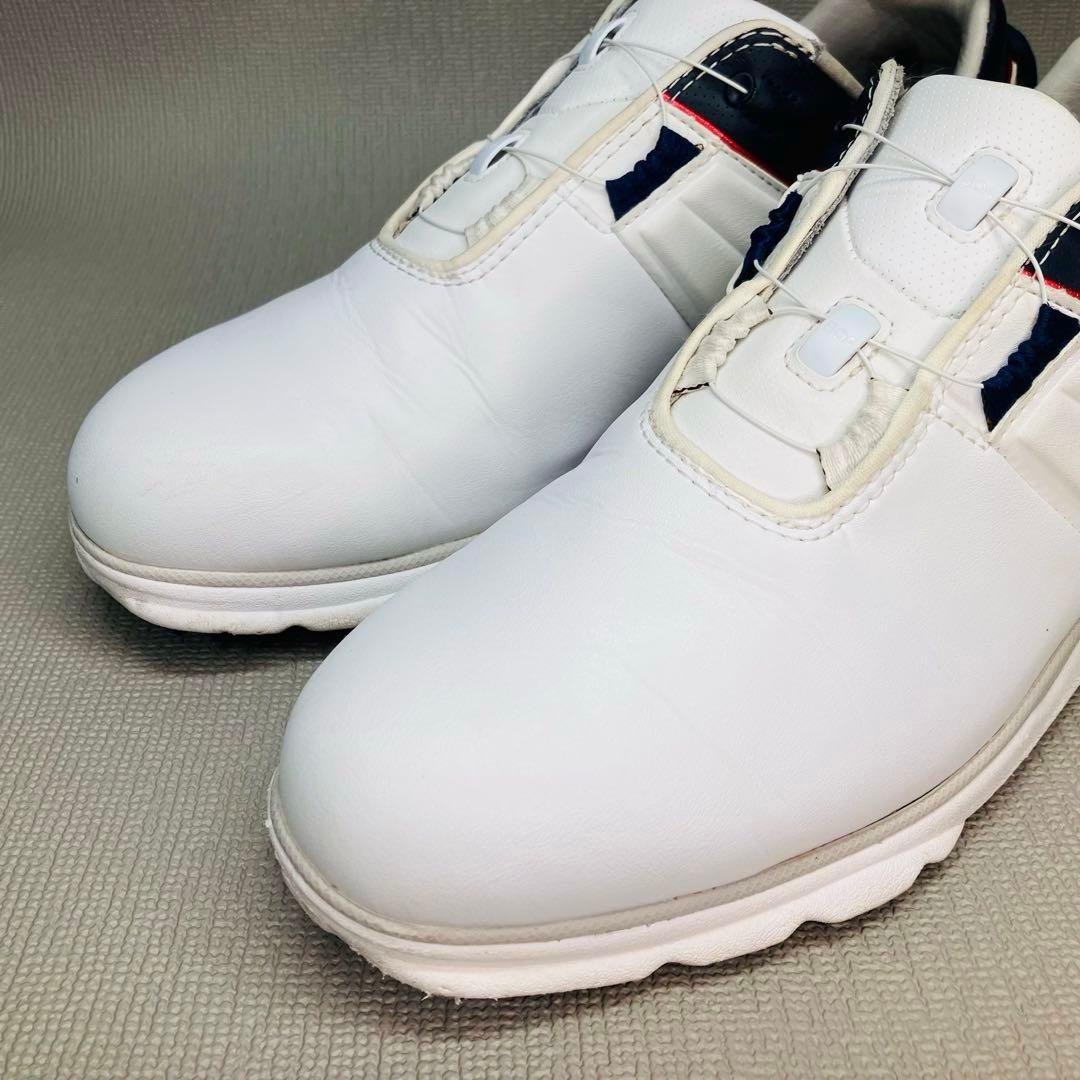 【美品】FOOT JOY 24.5cmフットジョイ スパイクレス　バックBOA