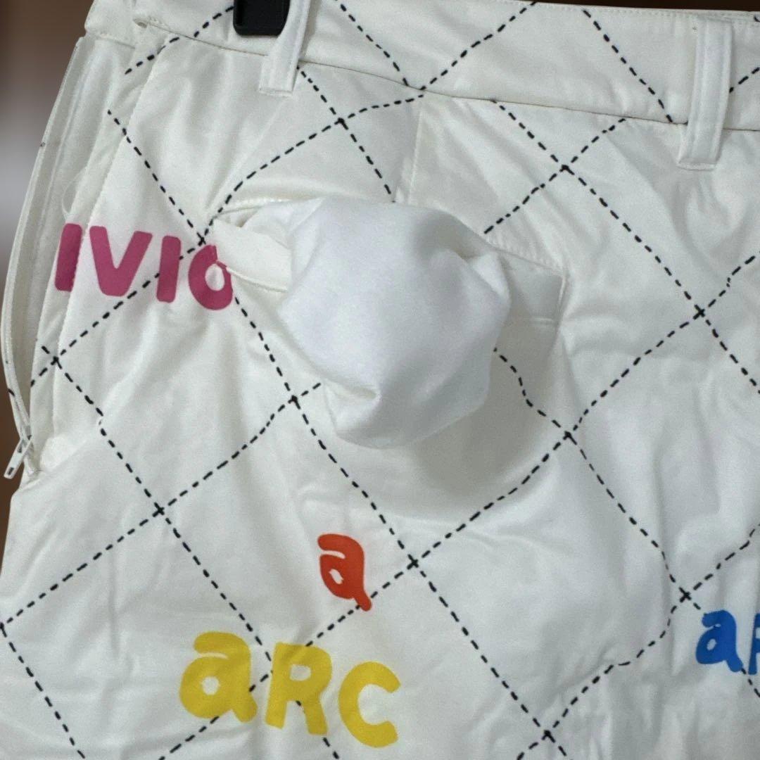 ARCHIVIO ロゴプリントスカート ホワイト