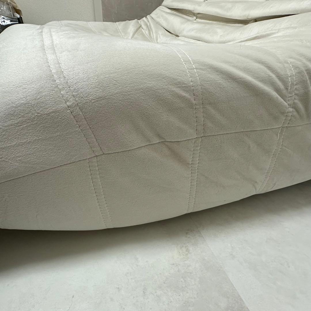 リーンロゼ トーゴ 風 リプロダクト ２人がけ ソファ リクライニング ホワイト