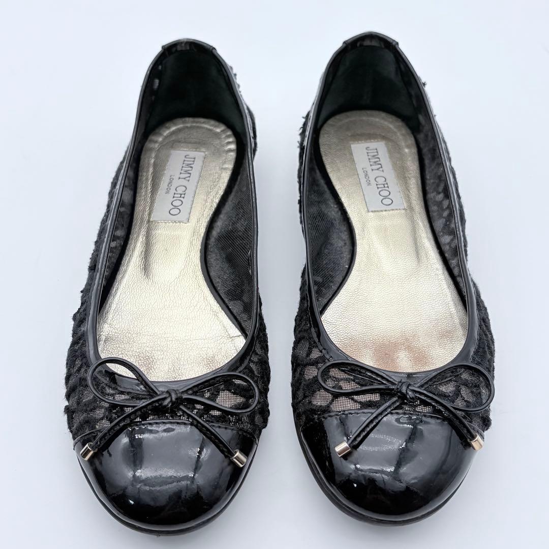 Jimmy Choo レース　フラットシューズ　パンプス　134WALTZ