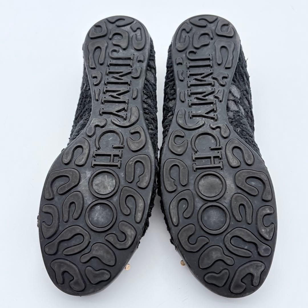 Jimmy Choo レース　フラットシューズ　パンプス　134WALTZ