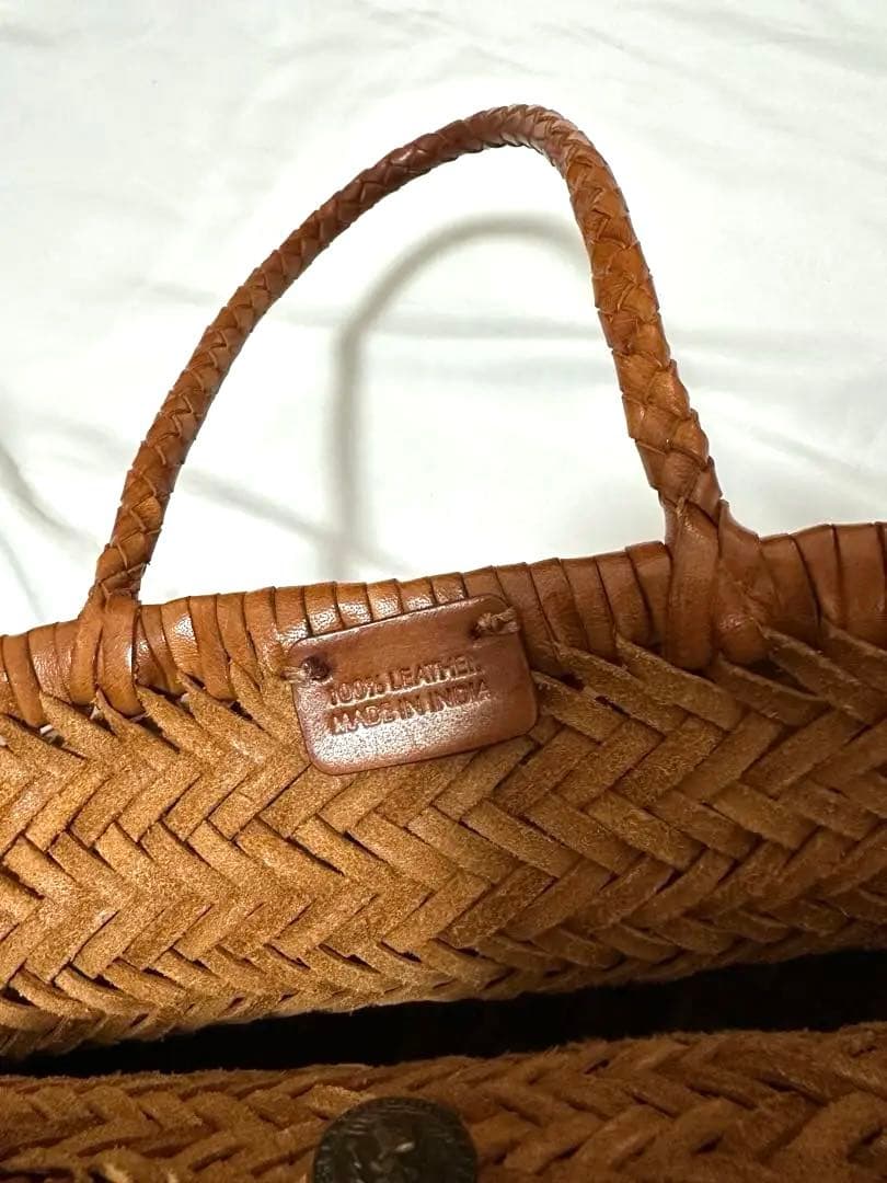 dragon ドラゴン　レザーメッシュバッグ　スモール