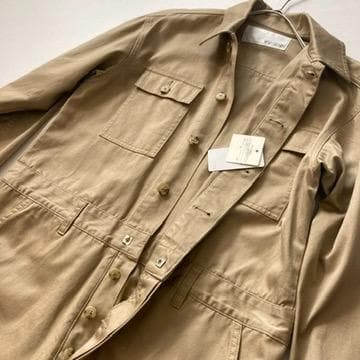 【しんちー】ウィムガゼット　25ss ツイルジャンプスーツ ベージュ